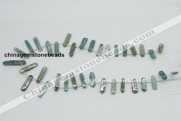 CKC31 16 inches 6*25mm wand natural kyanite beads wholesale