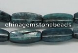 CKC32 16 inches 8*20mm faceted rice natural kyanite beads