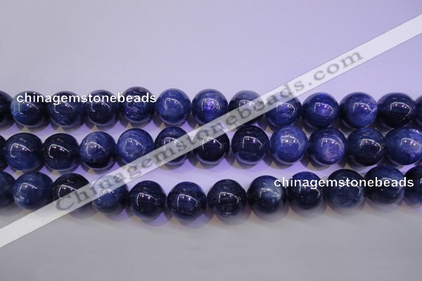 CKC427 15.5 inches 12mm round AAA grade natural blue kyanite beads