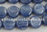 CKC510 15.5 inches 6mm flat round natural Brazilian kyanite beads