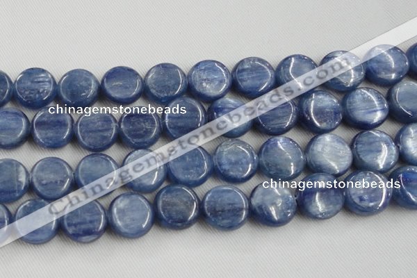 CKC517 15.5 inches 20mm flat round natural Brazilian kyanite beads