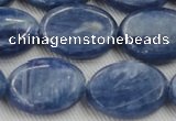 CKC536 15.5 inches 13*18mm oval natural Brazilian kyanite beads