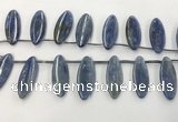 CKC552 Top drilled 10*25mm marquise natural kyanite beads