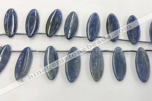 CKC552 Top drilled 10*25mm marquise natural kyanite beads