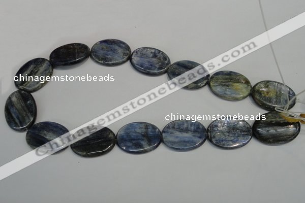 CKC57 15.5 inches 22*30mm oval natural kyanite beads wholesale