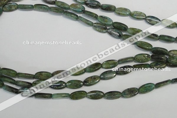 CKC58 15.5 inches 8*14mm oval natural green kyanite beads wholesale