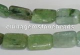 CKC65 15.5 inches 8*12mm rectangle natural green kyanite beads