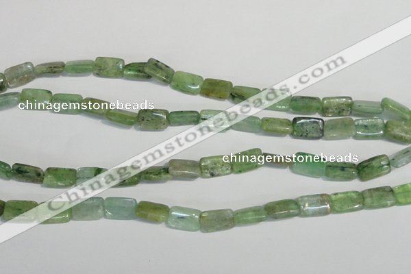 CKC65 15.5 inches 8*12mm rectangle natural green kyanite beads