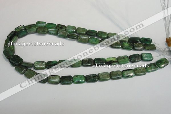 CKC66 15.5 inches 10*14mm rectangle natural green kyanite beads