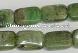 CKC67 15.5 inches 13*18mm rectangle natural green kyanite beads