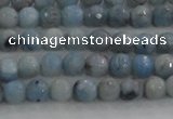 CKC701 15.5 inches 6mm faceted round imitation blue kyanite beads