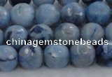 CKC704 15.5 inches 12mm faceted round imitation blue kyanite beads