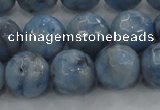 CKC705 15.5 inches 14mm faceted round imitation blue kyanite beads