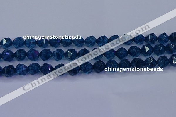 CKC714 15.5 inches 12mm faceted nuggets imitation kyanite beads