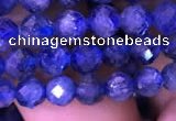 CKC731 15.5 inches 5mm faceted round kyanite gemstone beads