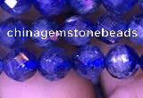 CKC733 15.5 inches 7mm faceted round kyanite gemstone beads