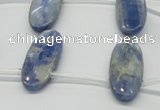 CKC75 Top drilled 11*25mm oval natural kyanite gemstone beads