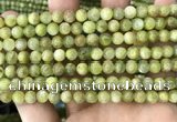 CKC766 15.5 inches 6mm round natural green kyanite beads