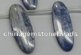 CKC77 Top drilled 12*35mm oval natural kyanite gemstone beads