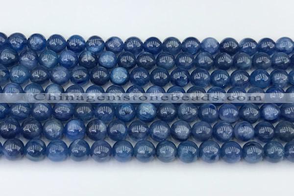 CKC790 15 inches 6mm round blue kyanite beads wholesale