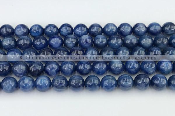 CKC795 15 inches 10mm round blue kyanite beads wholesale