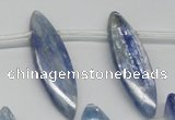 CKC82 Top drilled 10*35mm marquise natural kyanite gemstone beads