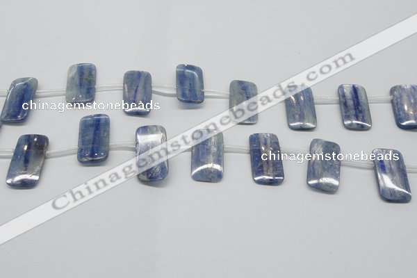 CKC85 Top drilled 13*25mm rectangle natural kyanite gemstone beads