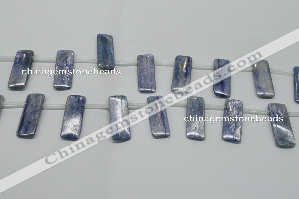 CKC86 Top drilled 12*30mm rectangle natural kyanite gemstone beads