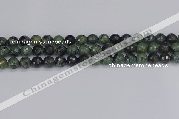 CKJ312 15.5 inches 8mm faceted round kambaba jasper beads