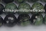 CKJ314 15.5 inches 12mm faceted round kambaba jasper beads