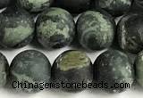 CKJ327 15 inches 8mm round matte kambaba jasper beads