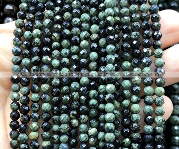 CKJ333 15 inches 4mm faceted round kambaba jasper beads wholesale