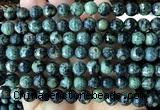 CKJ335 15 inches 8mm faceted round kambaba jasper beads wholesale