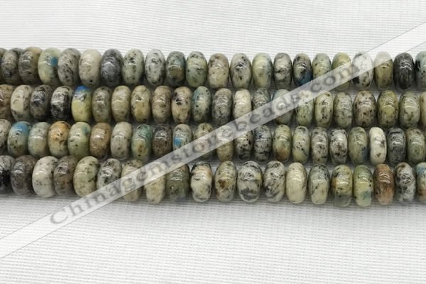 CKJ439 15.5 inches 5*10mm - 6*10mm rondelle natural k2 jasper beads