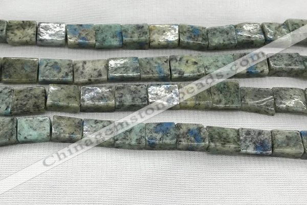 CKJ443 15.5 inches 8*10mm - 10*12mm rectangle natural k2 jasper beads