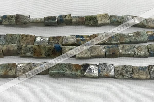 CKJ447 15.5 inches 9*10mm - 10*14mm rectangle natural k2 jasper beads