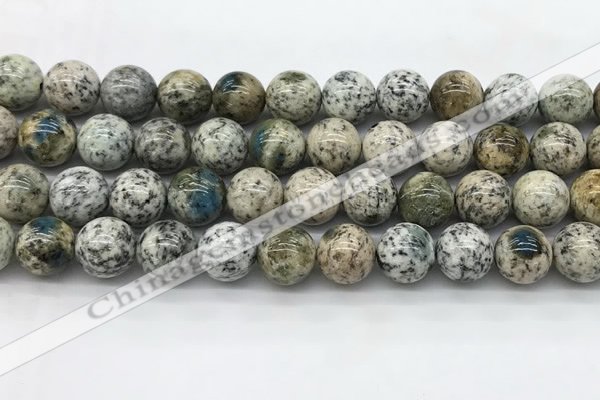 CKJ456 15.5 inches 12mm round natural k2 jasper beads wholesale