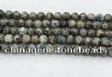 CKJ459 15.5 inches 8mm round natural k2 jasper beads wholesale