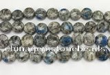 CKJ493 15.5 inches 11mm flat round natural k2 jasper beads