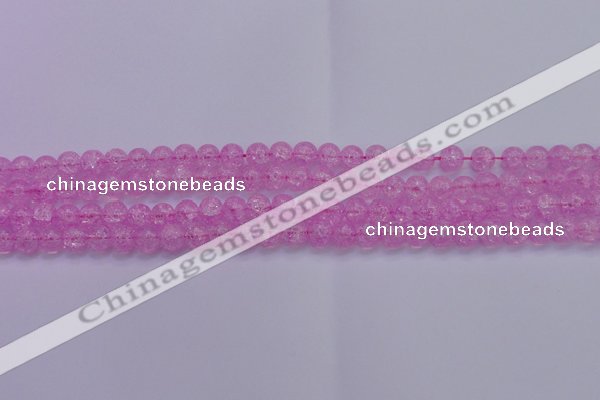 CKQ301 15.5 inches 6mm round dyed crackle quartz beads wholesale