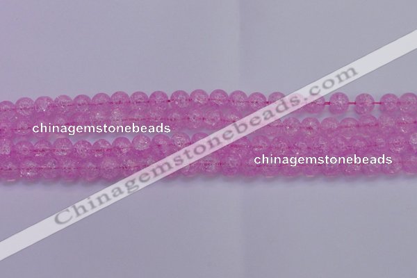 CKQ303 15.5 inches 10mm round dyed crackle quartz beads wholesale