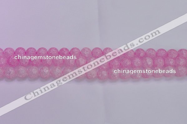 CKQ304 15.5 inches 12mm round dyed crackle quartz beads wholesale