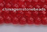 CKQ315 15.5 inches 6mm round dyed crackle quartz beads wholesale