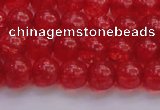 CKQ316 15.5 inches 8mm round dyed crackle quartz beads wholesale