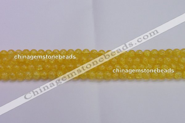 CKQ323 15.5 inches 8mm round dyed crackle quartz beads wholesale