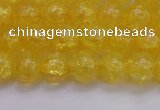 CKQ324 15.5 inches 10mm round dyed crackle quartz beads wholesale