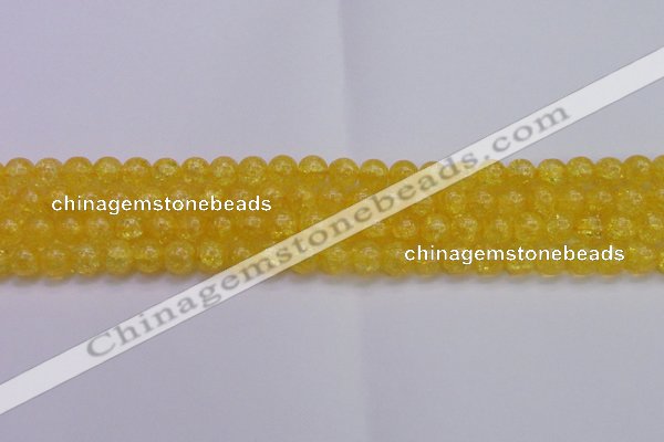 CKQ324 15.5 inches 10mm round dyed crackle quartz beads wholesale