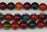 CKQ33 15.5 inches 10mm round dyed crackle quartz beads wholesale