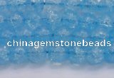 CKQ330 15.5 inches 8mm round dyed crackle quartz beads wholesale