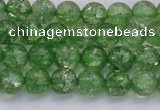 CKQ336 15.5 inches 6mm round dyed crackle quartz beads wholesale